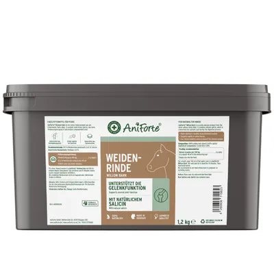 Produktbild von AniForte Weidenrinde für Pferde 1,2 kg - Naturprodukt für Pferde Gelenke & Agilität, Weidenrinde fein geschnitten, mit natürlichem Salicin