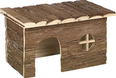 Obrázok produktu pre Nobby WOODLAND drevený domček pre hlodavce "Chappy" 40 × 20 × 23 cm