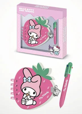 Immagine prodotto di Hello Kitty e le sue amiche Il mio diario della fragola Melody mit Stift