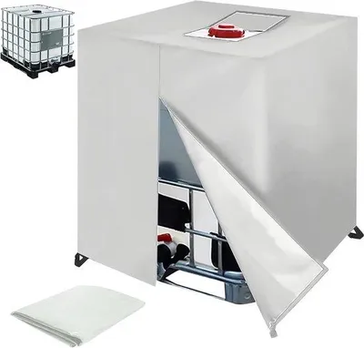 Obrázek produktu pro Kryt na IBC kontejner, UV-odolná izolační fólie pro kryty IBC kontejnerů o rozměrech 120 x 100 x 116 cm