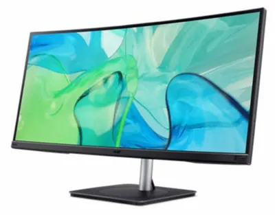 Obrázek produktu pro Acer CB343CUR, 86,4 cm (34"), 3440 x 1440 px, UltraWide Quad HD, LED, 4 ms, Černá, Stříbrná