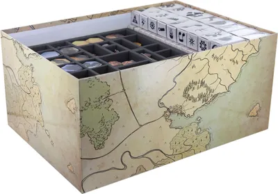 Produktbild von Feldherr Schaumstoff-Set für Gloomhaven - Brettspielbox