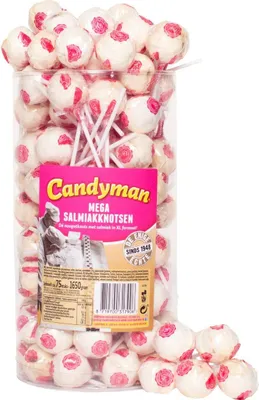 Produktbild von Candyman Salmiakknots mega silo 75 pieces