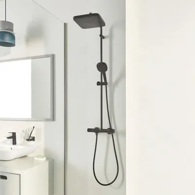 Produktbild von GROHE Vitalio Comfort 250 Duschsystem mit Thermostatbatterie für Wandmontage