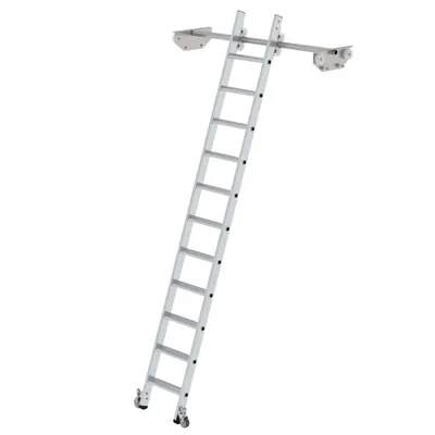Produktbild von MUNK Aluminium-Regalleiter für Doppelregal 11 Stufen