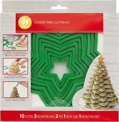 Produktbild von Wilton 3D Christmas Cookie Tree Plätzchen-Baum Cutter Set/15
