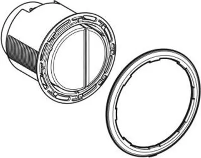 Produktbild von Geberit 243397JQ1 Typ 01 Drücker für Fernbet. pneum.
