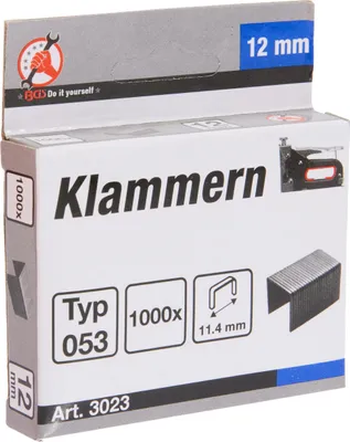 Produktbild von KRAFTMANN 3023 Klammern á 1000 Stück, 12 mm