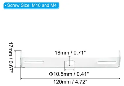 Produktbild von 1 Satz Deckenleuchte Platte Kit 120mm Licht Crossbar Kronleuchter Leuchte Montage Halterung fš¹r Haus Bš¹ro