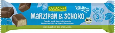 BATONIKI MARCEPANOWE Z MIODEM W CZEKOLADZIE MLECZNEJ BIO 50 g - RAPUNZEL