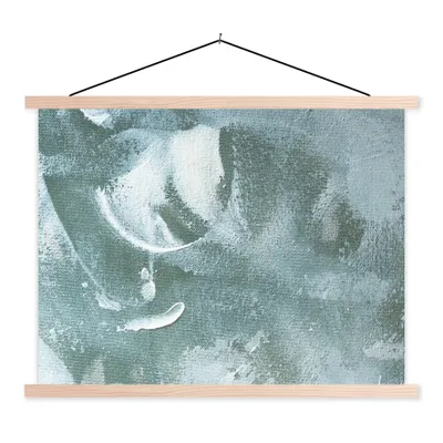 Produktbild von MuchoWow® Textilposter Acrylfarbe - Abstrakt - Design 60x45 cm mit holzfarbenen Rahmen - Bild