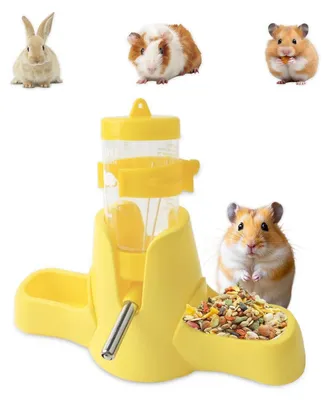Obrázek produktu pro Krmítko a napáječ pro křečka, 80 ml, 3 v 1, žluté