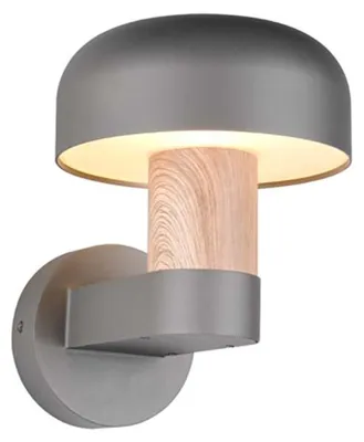 Immagine prodotto di Applique, alluminio, color legno antracite, IP54, H 24,5 cm