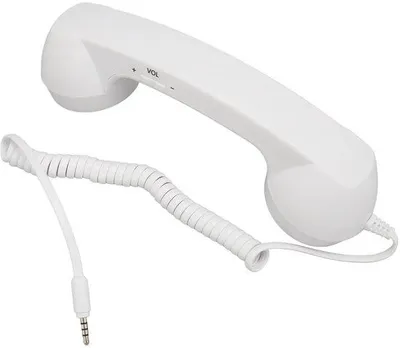 Obrázek produktu pro Retro telefonní sluchátka s 3,5mm konektorem – s nastavitelnou hlasitostí