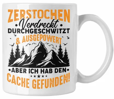 Produktbild von Geocaching Tasse Geschenk Lustiger Spruch GPS-Schnitzeljag Geschenkidee Pfadfinder Geburtstag Geocacher (Weiß)