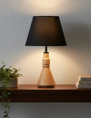Produktbild von Opviq, Hochwertige Tischlampe (E27) Schwarz, 42 cm, Skandinavisches Design