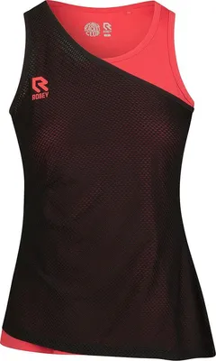 Produktbild von Robey Tennis Smash Tank Top Damen - Schwarz / Koralle  | Größe: M