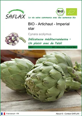 Image de SAFLAX  -- Artichaut - Imperial star - 5 graines - Cynara