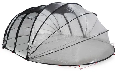 Produktbild von vidaXL Poolzelt Kuppel Transparent 640 x 432 x 205 cm PVC