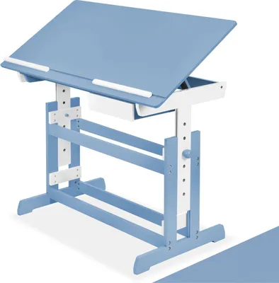 Obrázek produktu pro Výškově nastavitelný stůl 109x55x63-94cm - modrý