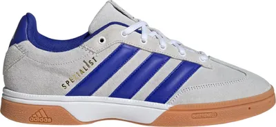 Image de Chaussures de sport Adidas Spezialist Indoor Handball Hallenschuhe gris clair/bleu/blanc JS0240, pointure : 44 EU