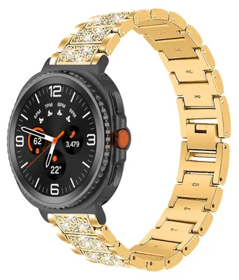 Immagine prodotto di Bracciale in acciaio inossidabile per Samsung Galaxy Watch 9 / 8 / 8 Classic, design a forma di diamante