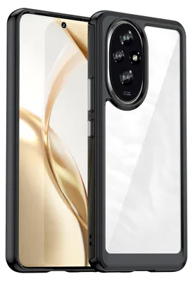 Obrázok produktu pre Pre Honor 200 Colorful Series TPU / akrylová hybridná ochranná puzdro na mobilný telefón Čierna