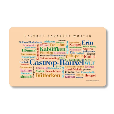 Image de Planche à petit-déjeuner « Mots de Castrop-Rauxel »