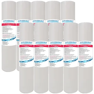 Filterpatronen 10 Zoll 5 Mikron, 10 Stück, PP