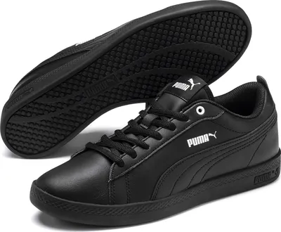 Produktbild von Puma Retro Sneaker Echtleder 'Smash Wns v2 L' Puma black - Puma black, Herren:38 EU