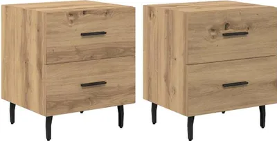 Zdjęcie produktu dla Szafka Nocna 2 szt. Dąb rzemieślniczy 40 x 35 x 47,5 cm