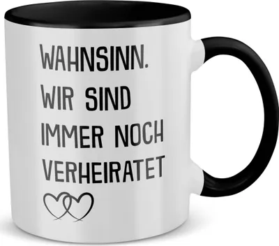 Produktbild von 22Feels Jahrestag Geschenk Frauen Männer Hochzeitstag Ehefrau Tasse Ehemann Freund Freundin Valentinstag Geburtstag Weihnachten Kaffeetasse Liebe Paar Beziehung Haferl Jubiläum (Weiss-Schwarz)