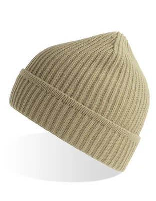 Obrázok produktu pre Atlantis MAPB | Maple Beanie Recyklovaná polyesterová zimná čiapka - Farba: Béžová - Veľkosť: Jedna veľkosť