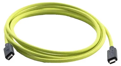 Imagen del producto de Cable flexible sólido Angelbird USB-C 4.0, color verde lima, 2 metros / 6.6 pies