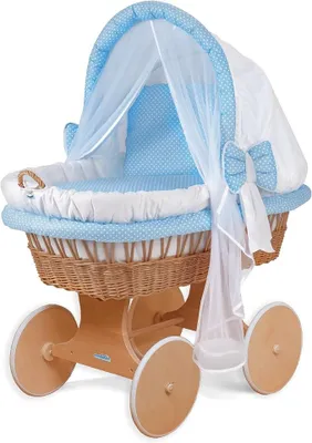 Produktbild von Stubenwagen Baby Komplett aus Weide  EN 1130
