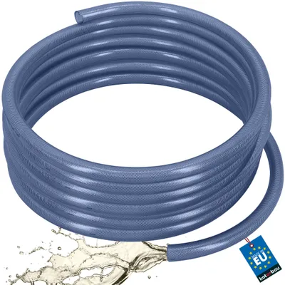 Produktbild von KOTARBAU® PVC Schlauch ø 32mm / 4,5mm Druckluftschlauch 25m Wasserschlauch PVC Gewebeschlauch Kompressorschlauch Chemikalienschlauch Transparent Blau