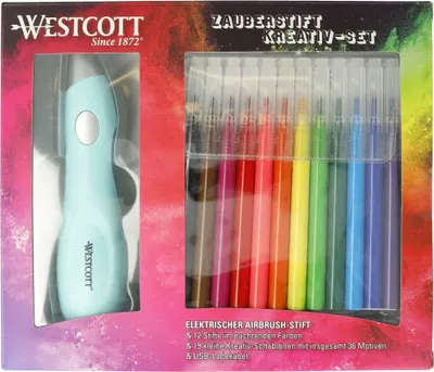 Produktbild von Súprava airbrush WESTCOTT pre deti, rôzne farby