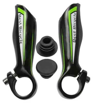 Image de Poignées ergonomiques pour vélo, adaptées au guidon