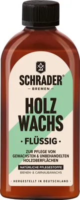 Produktbild von Schrader Holzwachs Flüssig -  Pflegemittel für Holzmöbel - Inhalt 250 ml, S0525001