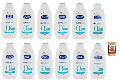 Produktbild von Neutro Roberts dermazero micellare Bagnodoccia, Körperbade-, Feuchtigkeits- und Umhüllungsformel, Mit reinem Glycerinöl, 12x 450 ml + Italian Gourmet polpa 400g
