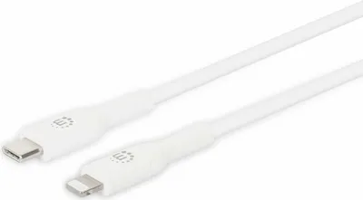 Produktbild von MANHATTAN Kabel USB-C auf Lightning 0,5m weiß
