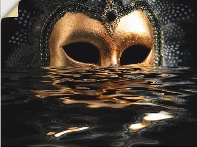 Produktbild von ARTland Wandbild, selbstklebend Venezianische Maske Größe: 40x30 cm