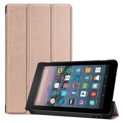 Produktbild von Case für Amazon Kindle Fire7 2017/2019 7.0 Zoll Schutzhülle Tasche mit Standfunktion und Auto Sleep/Wake Funktion Gold