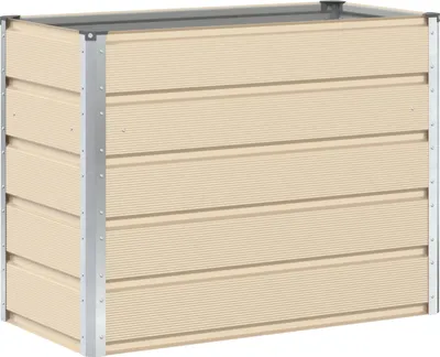 Produktbild von vidaXL Pflanzkübel Elfenbein 100 x 50 x 75 cm Verzinkter Stahl