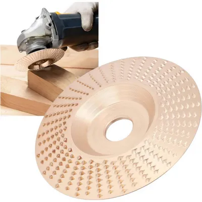 Zdjęcie produktu dla Tarcza do szlifowania drewna 100mm tarnik frez do szlifierki kątowej złota