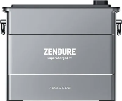 Produktbild von Zendure AB2000S, Speicher für SolarFlow Balkonkraftwerk mit Speicher, 1920Wh LiFePO4 Akku, 7680Wh Erweiterbare Kapazität, Aerosol-Feuerlöschsystem