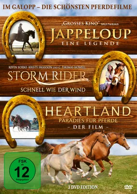 Produktbild von PLAION Im Galopp - Die schönsten Pferdefilme (3 DVDs), DVD, Deutsch, Englisch, Französisch, Drama, 2D, Deutsch, 1.78:1, 1.85:1, 2.35:1