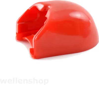 Produktbild von Prallschutz für Anhängerkupplung in rot aus robustem Gummi