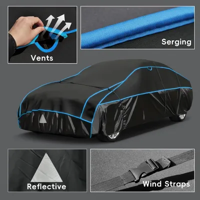 Image de Housses de voiture résistantes à la grêle - Housses de voiture imperméables - Protection pour voiture - Housse de protection pour voiture