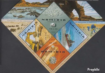 Produktbild von Briefmarken Namibia - Südwestafrika 2008 Mi Block68 (kompl.Ausg.) postfrisch Diamantenminen